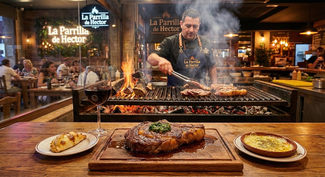 Fresh raw Argentine beef cuts ready for grilling